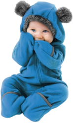 Fleece Baby Bunting Bodysuit – Infant One Piece Kids Hooded Romper Outerwear Toddler Jacket